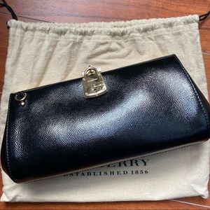 Authentic Burberry lock mini clutch